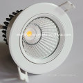 15W Epistar COB LED teto Downlight buraco 92 milímetros